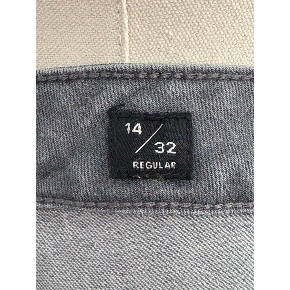 Lucky Brand Lolita Boot Jeans Grey‎ Distressed Raw Hem 14/32
